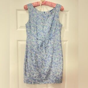 Lilly Pulitzer - Periwinkle Blue Floral Sleeveless Cottagecore Garden Day Dress